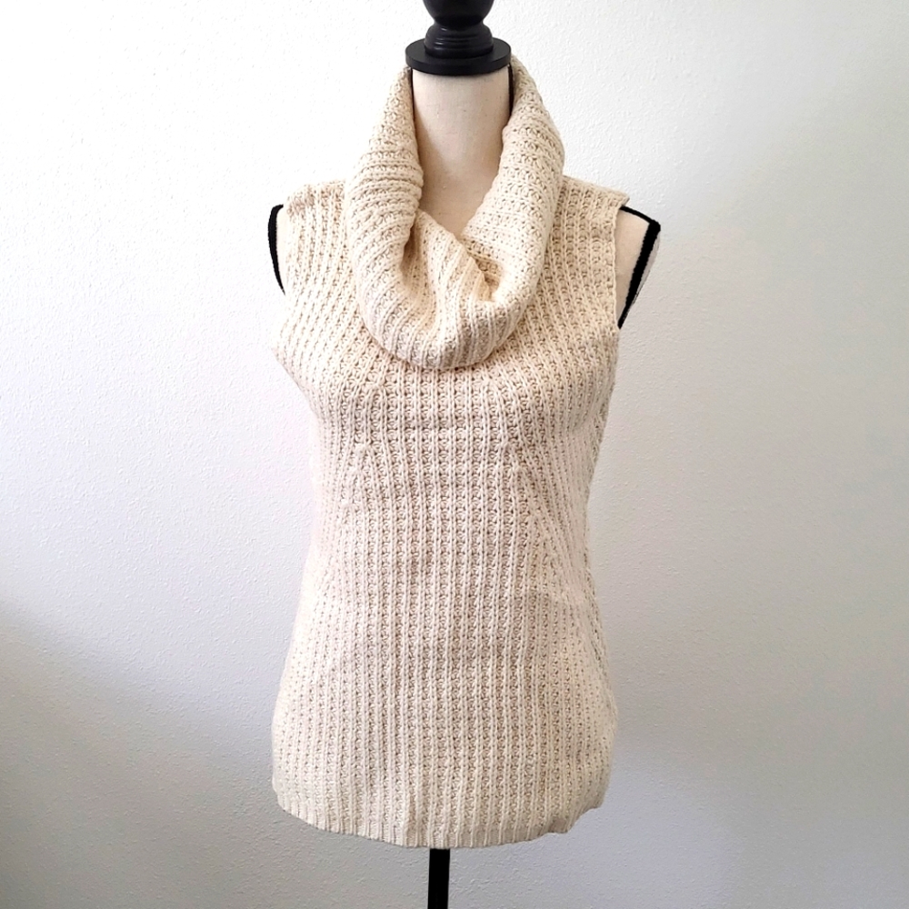 max studio sleeveless wool blend swtr sz S